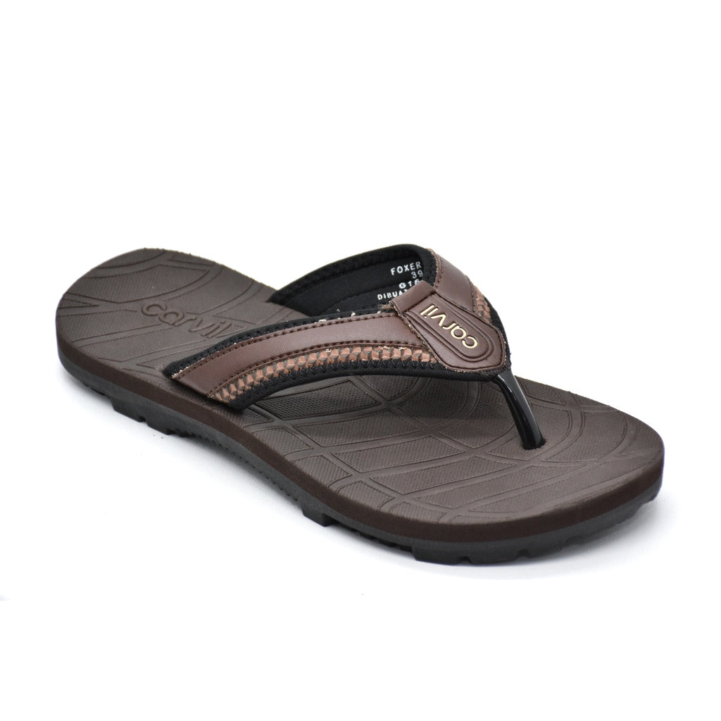 Carvil Sandal Pria FOXER-M BROWN/BEIGE