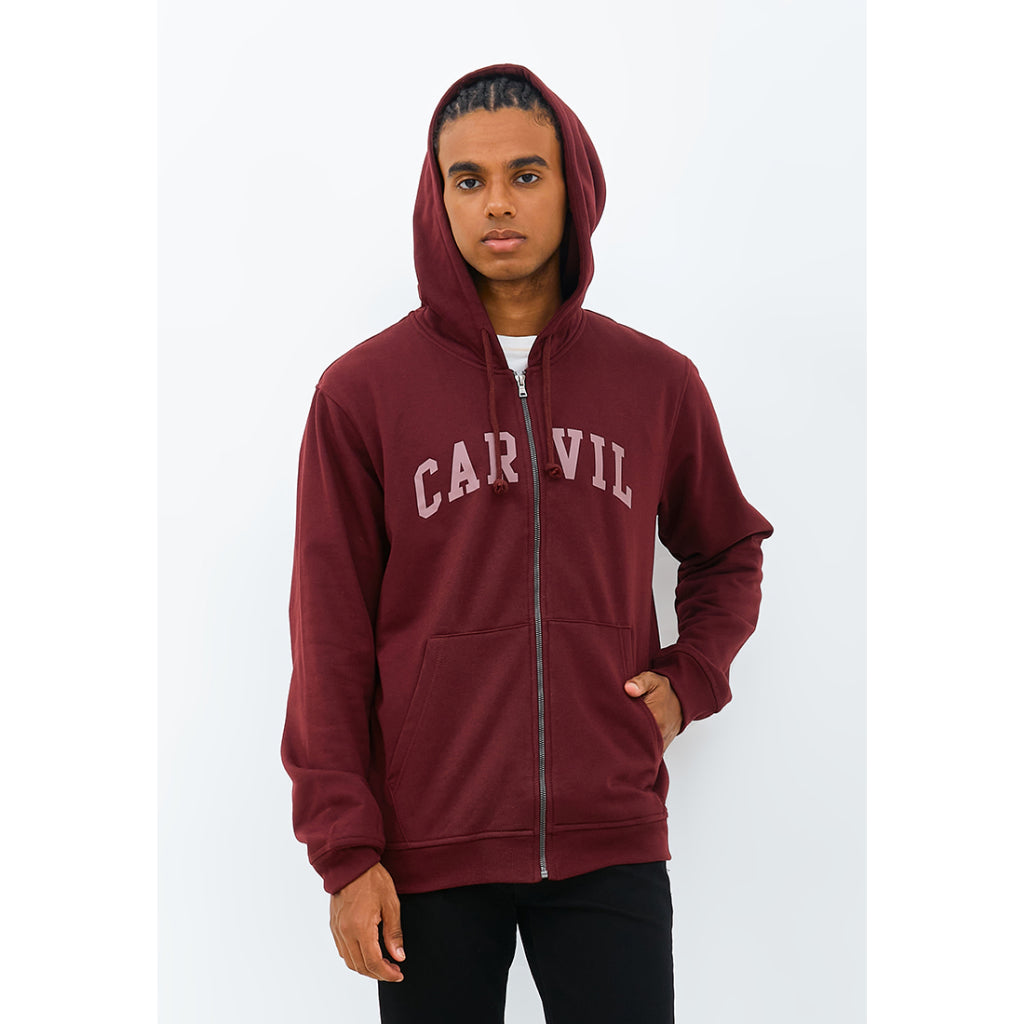 Carvil Sweater Pria ZIPPO-MRN MAROON