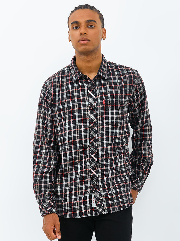 Carvil Kemeja MANL LS SLADE BLACK/RED