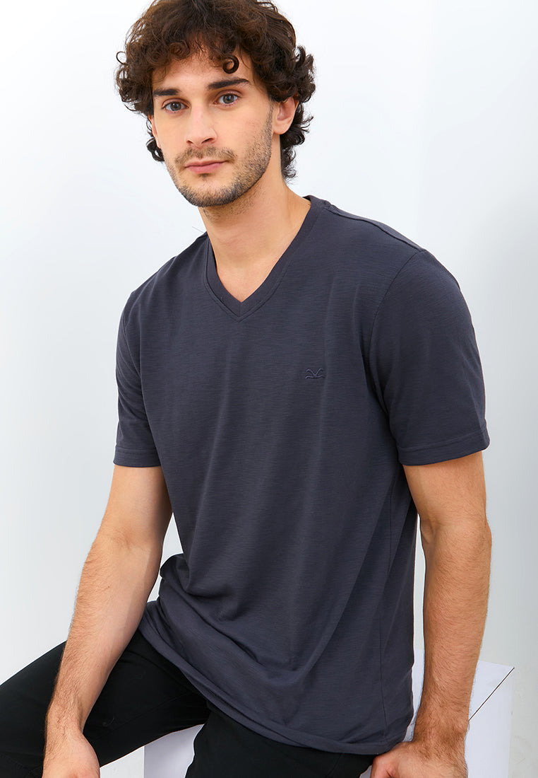 Carvil Tshirt Man Slubi - Dark Grey - Fashion Man