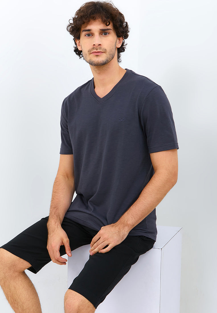 Carvil Tshirt Man Slubi - Dark Grey - Fashion Man