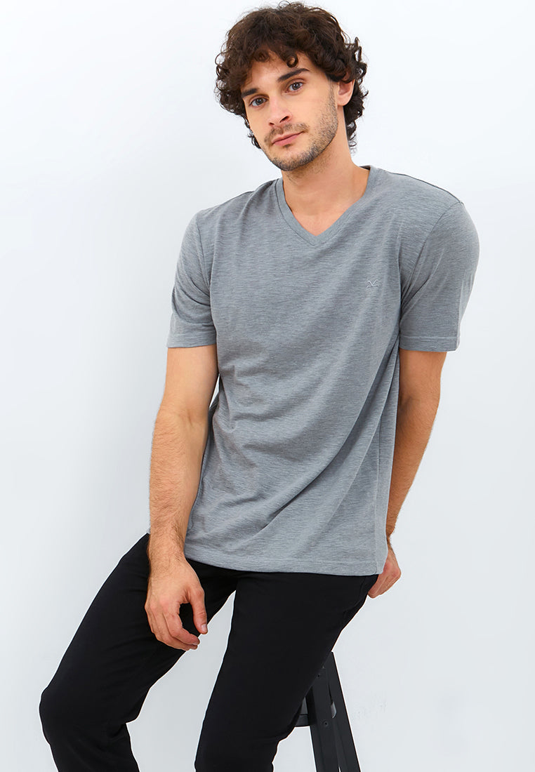 Carvil Tshirt Man Slubi - Grey - Fashion Man