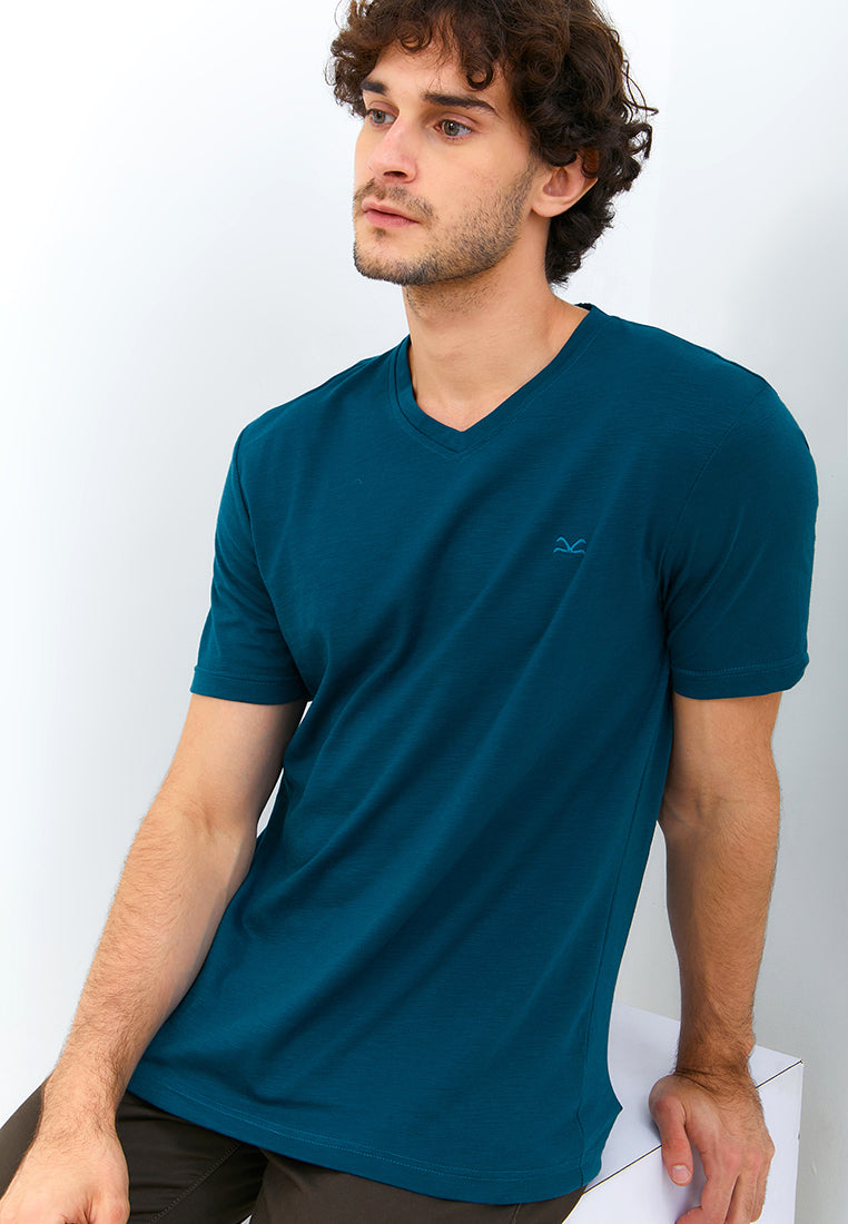 Carvil Tshirt Man SLUBI - BLUE TEAL