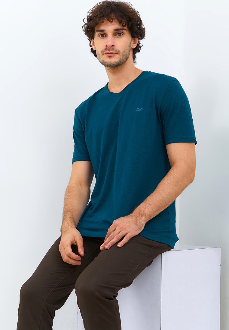 Carvil Tshirt Man SLUBI - BLUE TEAL