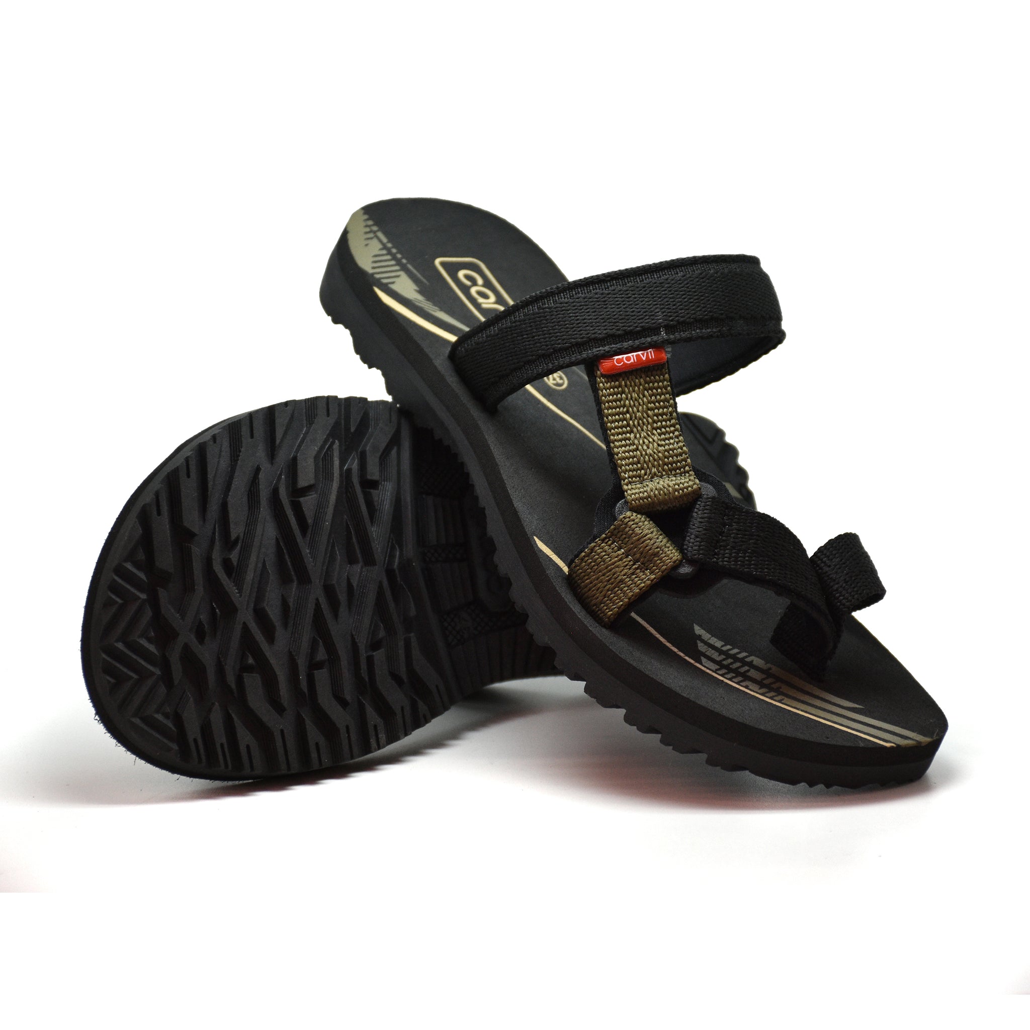 Carvil Sandal Anak Pria SPEXTRA JR-S01 TP - BLACK/OLIVE