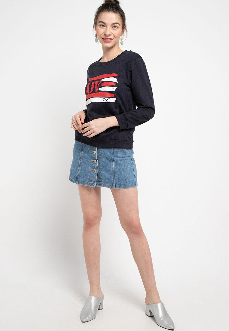 Carvil Sweater Ladies SWAN-3A NAVY