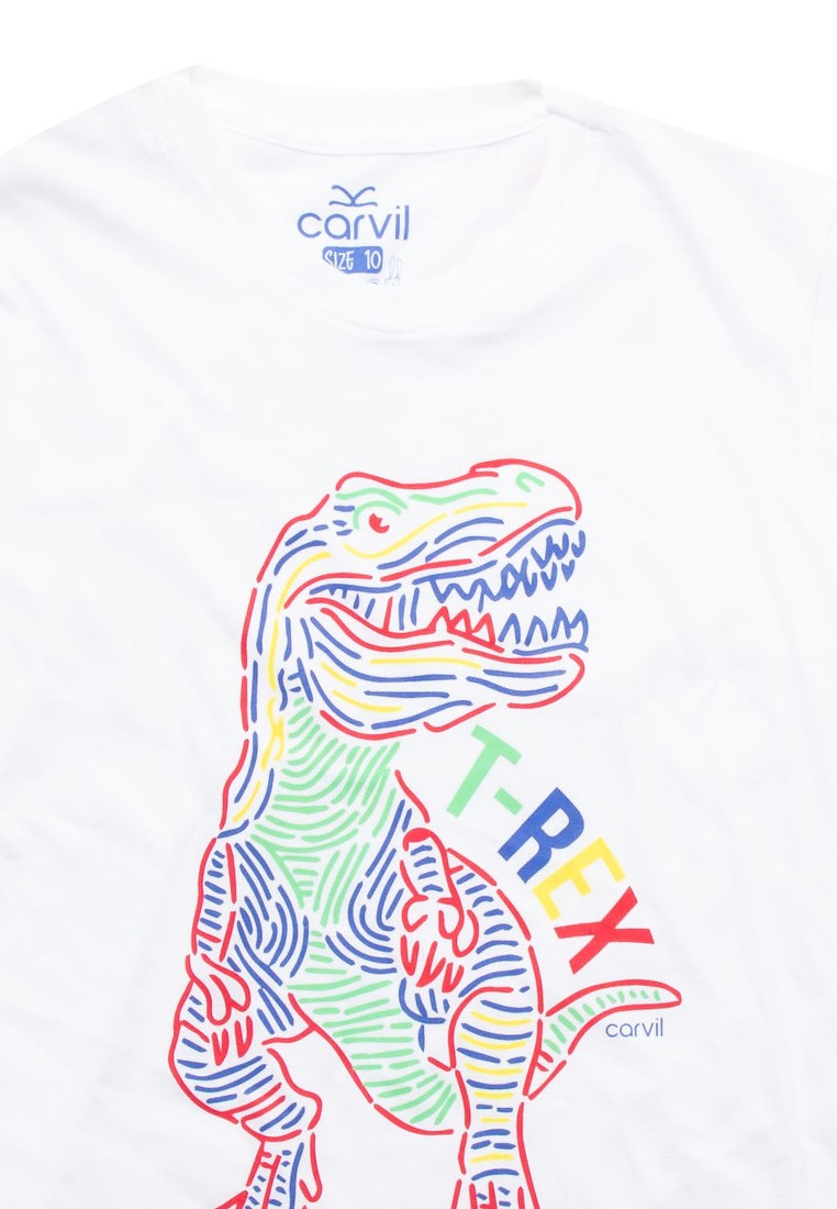 Carvil Kaos Anak T REX-WHT