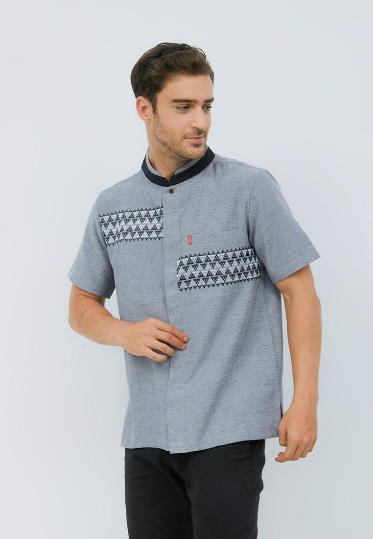 Carvil Baju Koko Man TAQI-BLU
