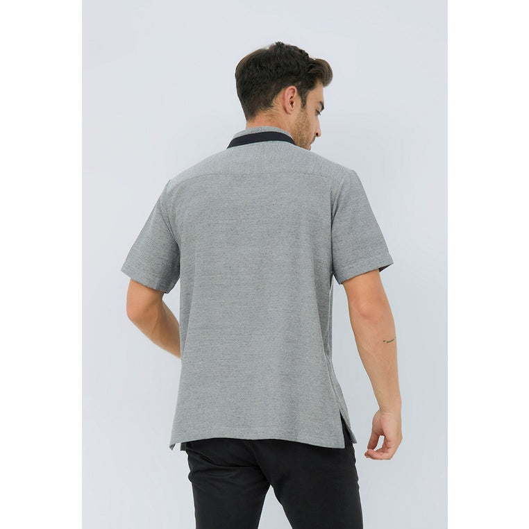 Carvil Baju Koko Pria TAQI-GRY GREY