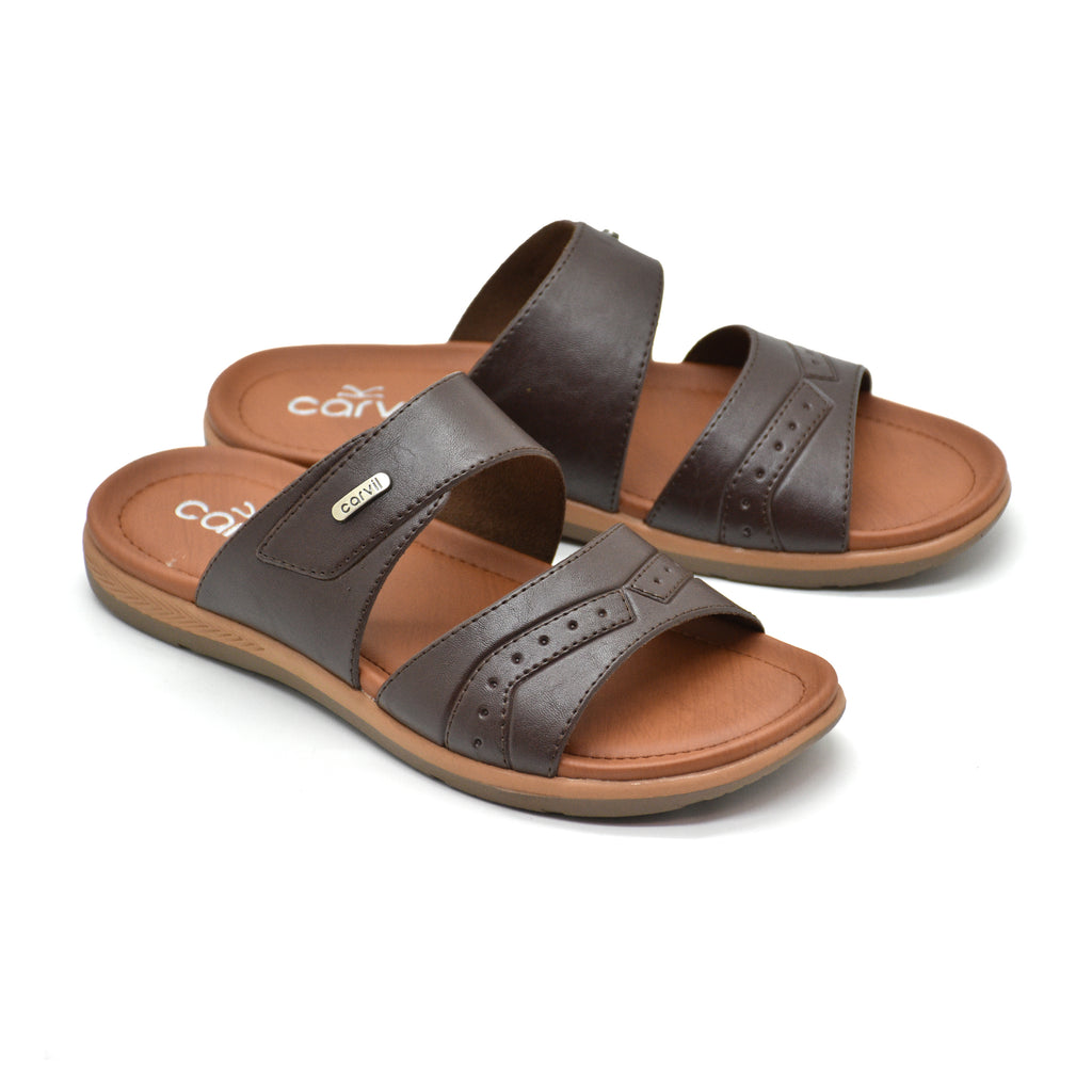 Carvil Sandal Pria TERIOS-02 M DARK BROWN