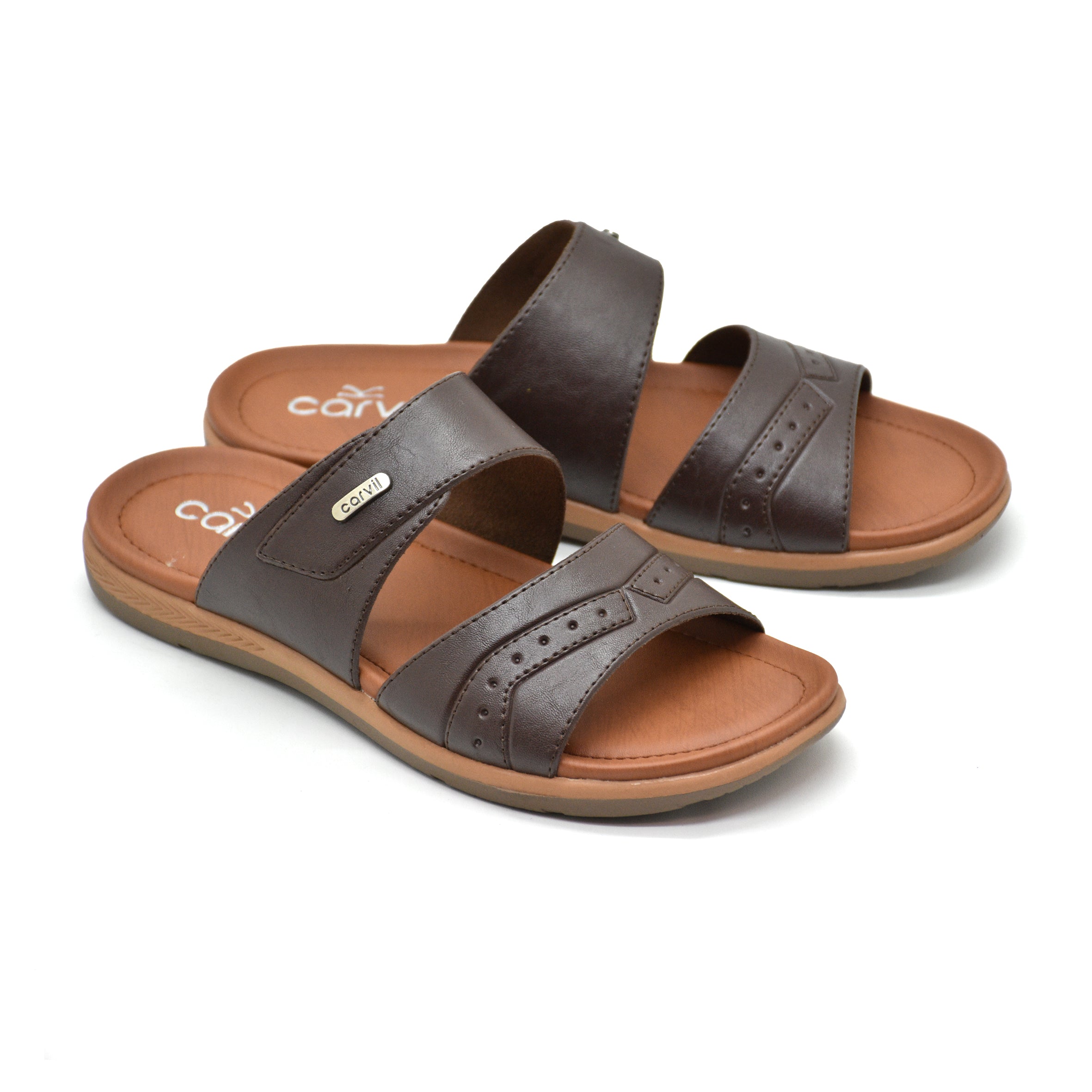 Carvil Sandal Pria TERIOS-02 M DARK BROWN