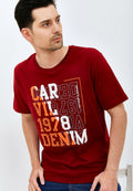 Carvil T-Shirt Man UPSIDE-MAR MAROON