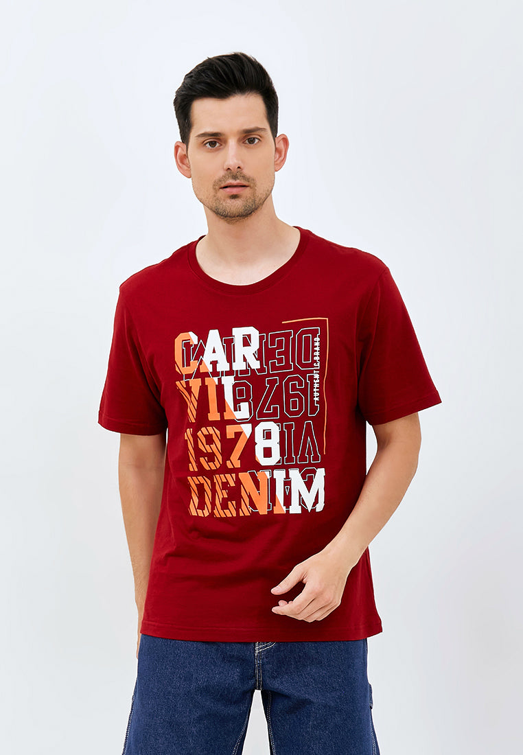 Carvil T-Shirt Man UPSIDE-MAR MAROON