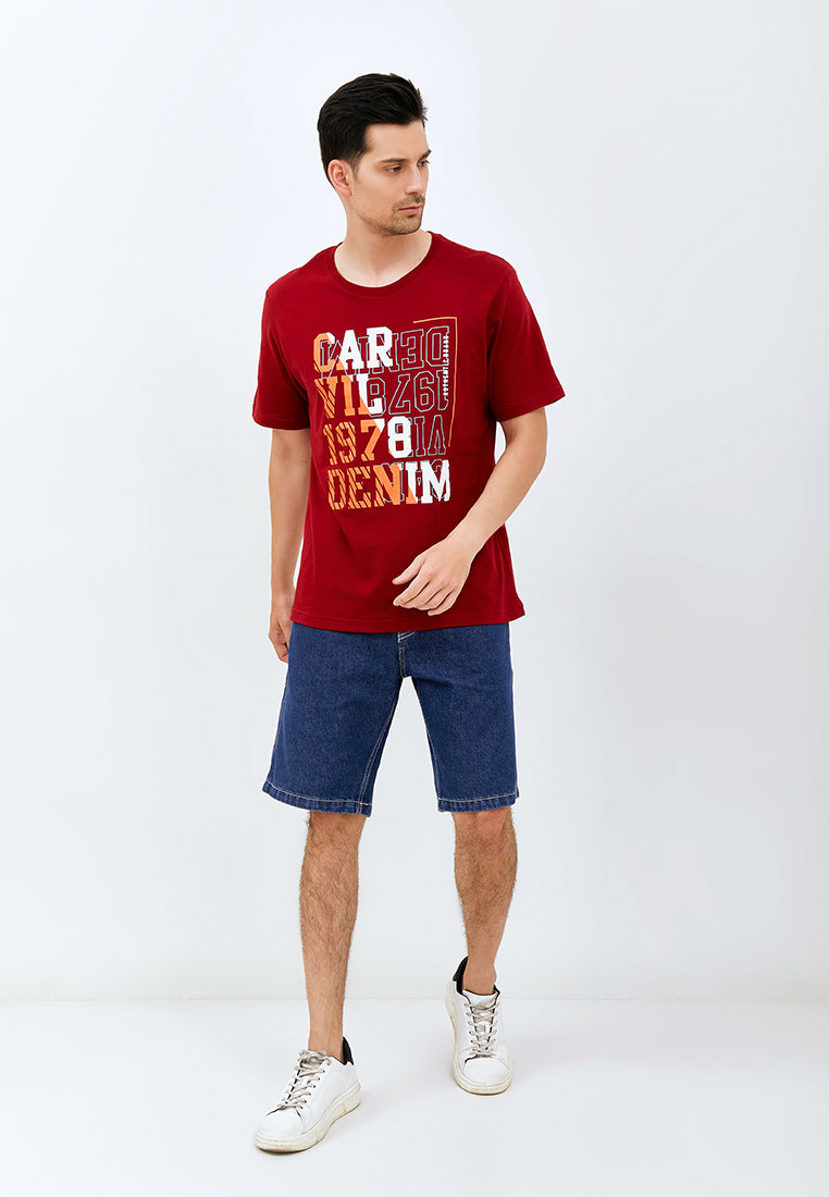 Carvil T-Shirt Man UPSIDE-MAR MAROON