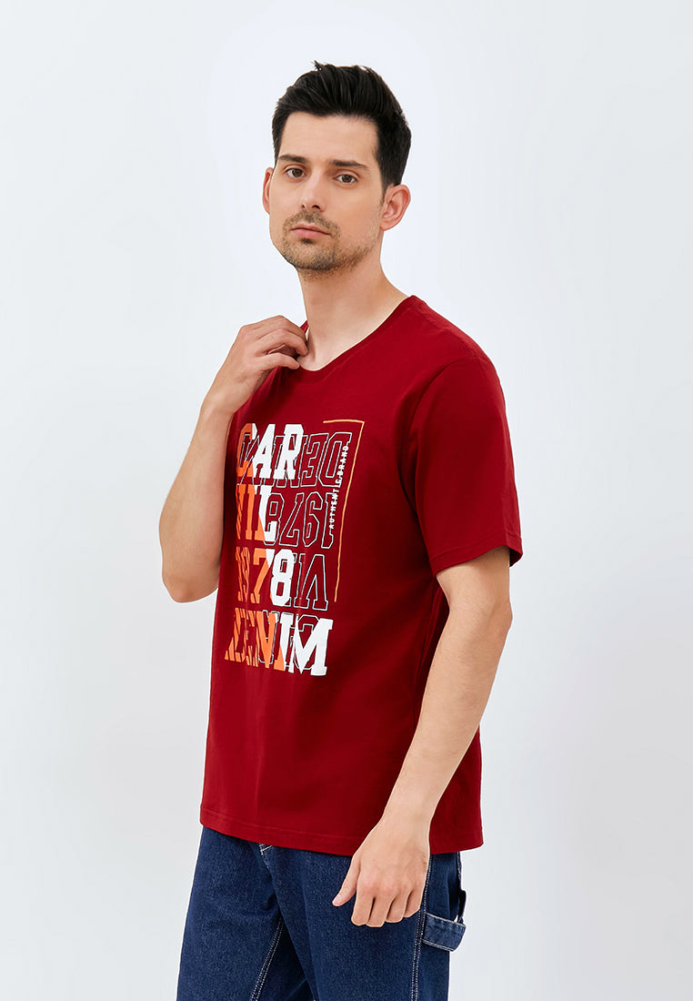 Carvil T-Shirt Man UPSIDE-MAR MAROON