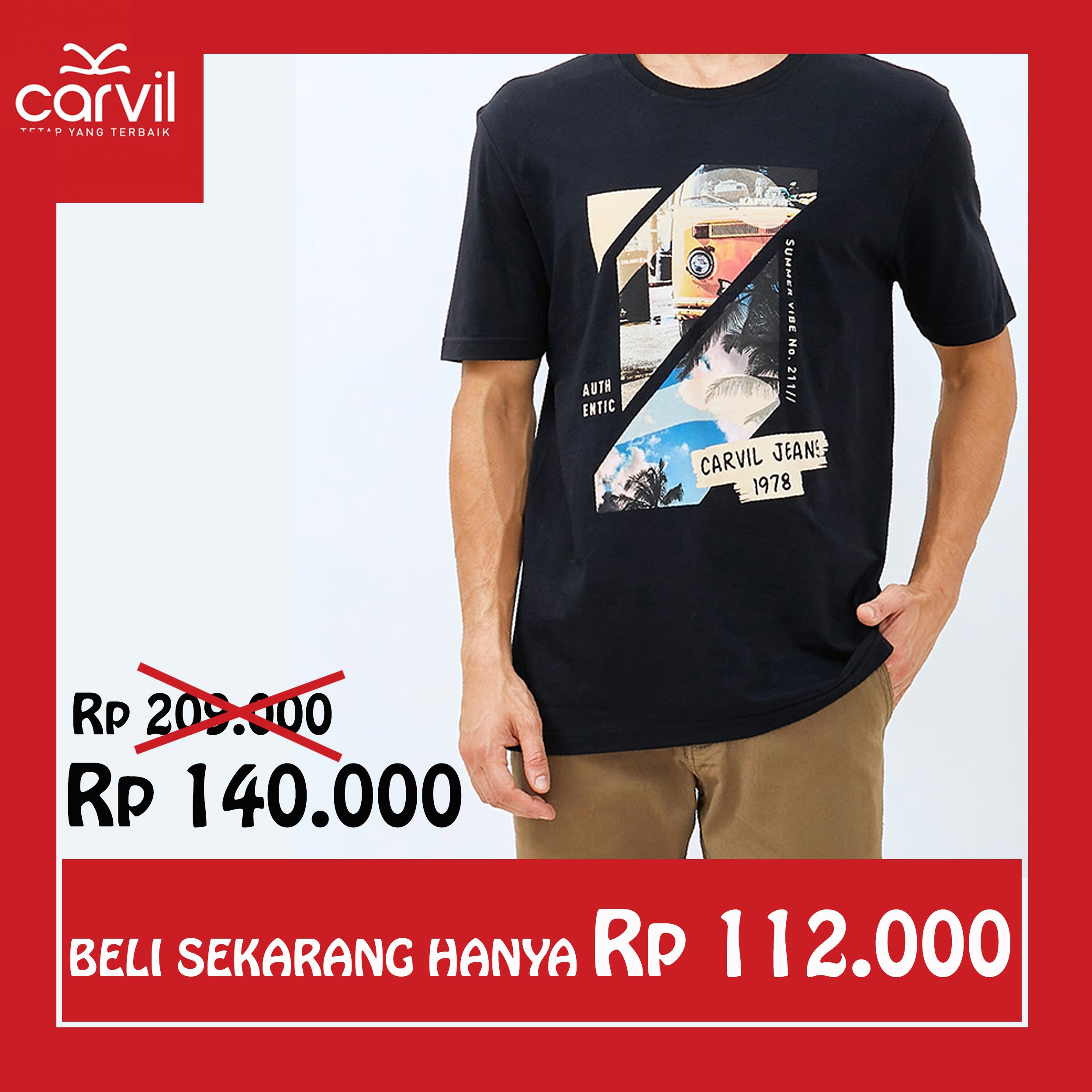 Carvil Tshirt MAN VALKW-BLACK