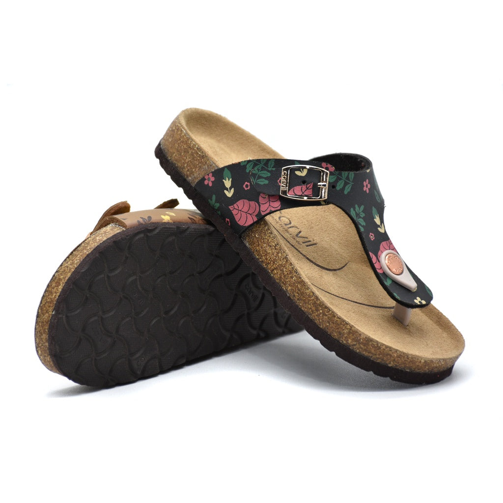 Carvil Sandal Anak VEGAN-01 TW - BLACK