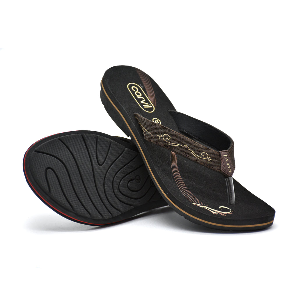 Carvil Sandal Wanita VELIN-L - BROWN/BEIGE