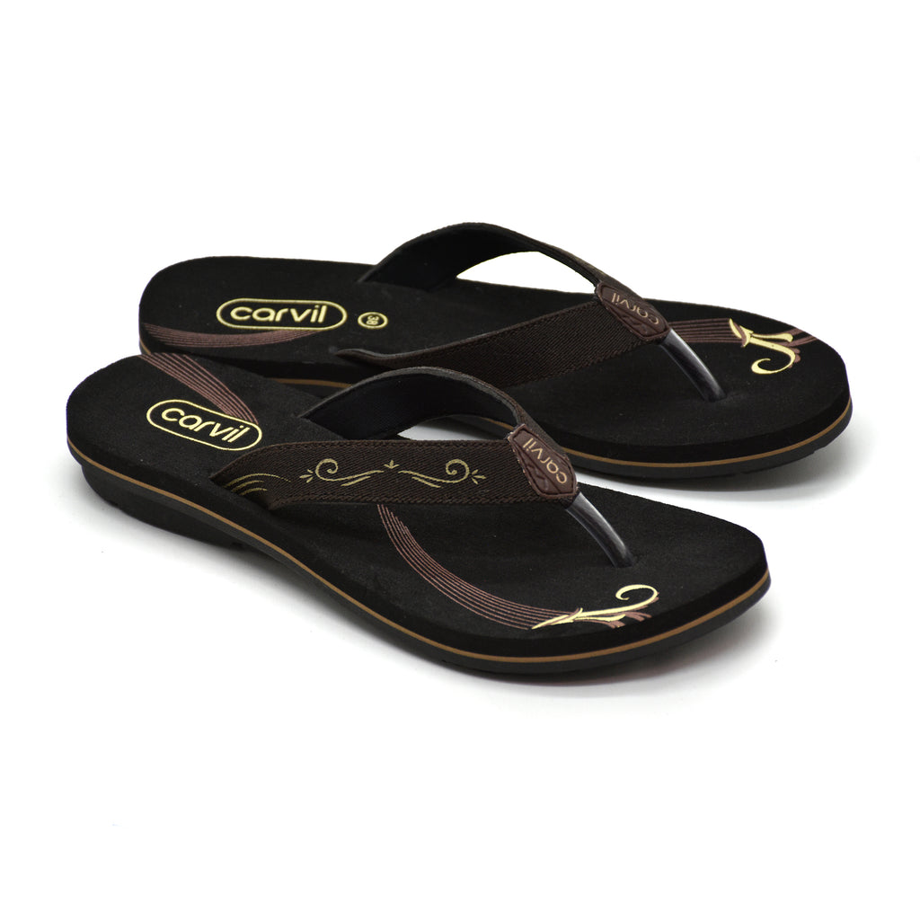 Carvil Sandal Wanita VELIN-L - BROWN/BEIGE