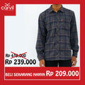 Carvil Kemeja Man LS VINSON BLACK/GREY