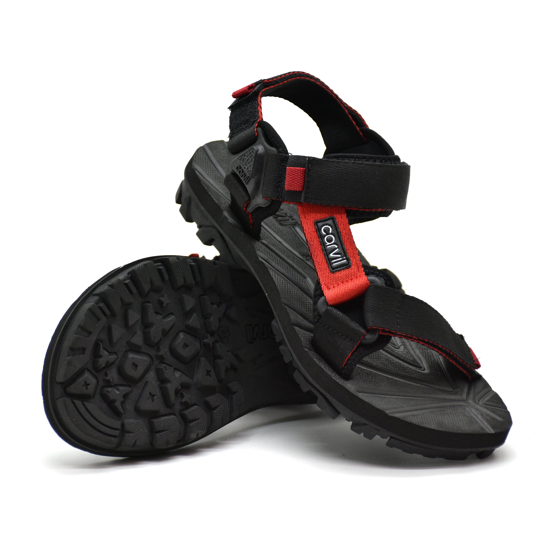 Carvil Sandal Gunung Pria VOLKER-GM BLACK/RED
