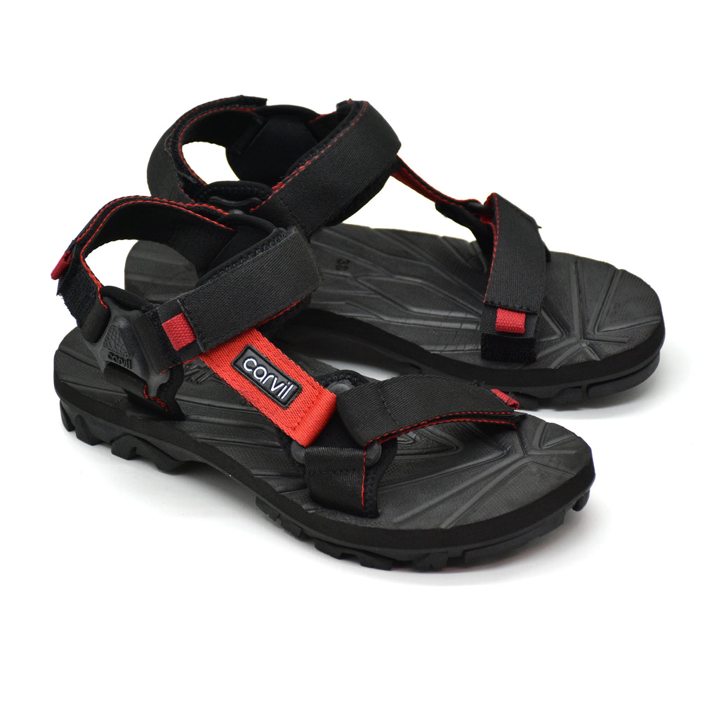 Carvil Sandal Gunung Pria VOLKER-GM BLACK/RED