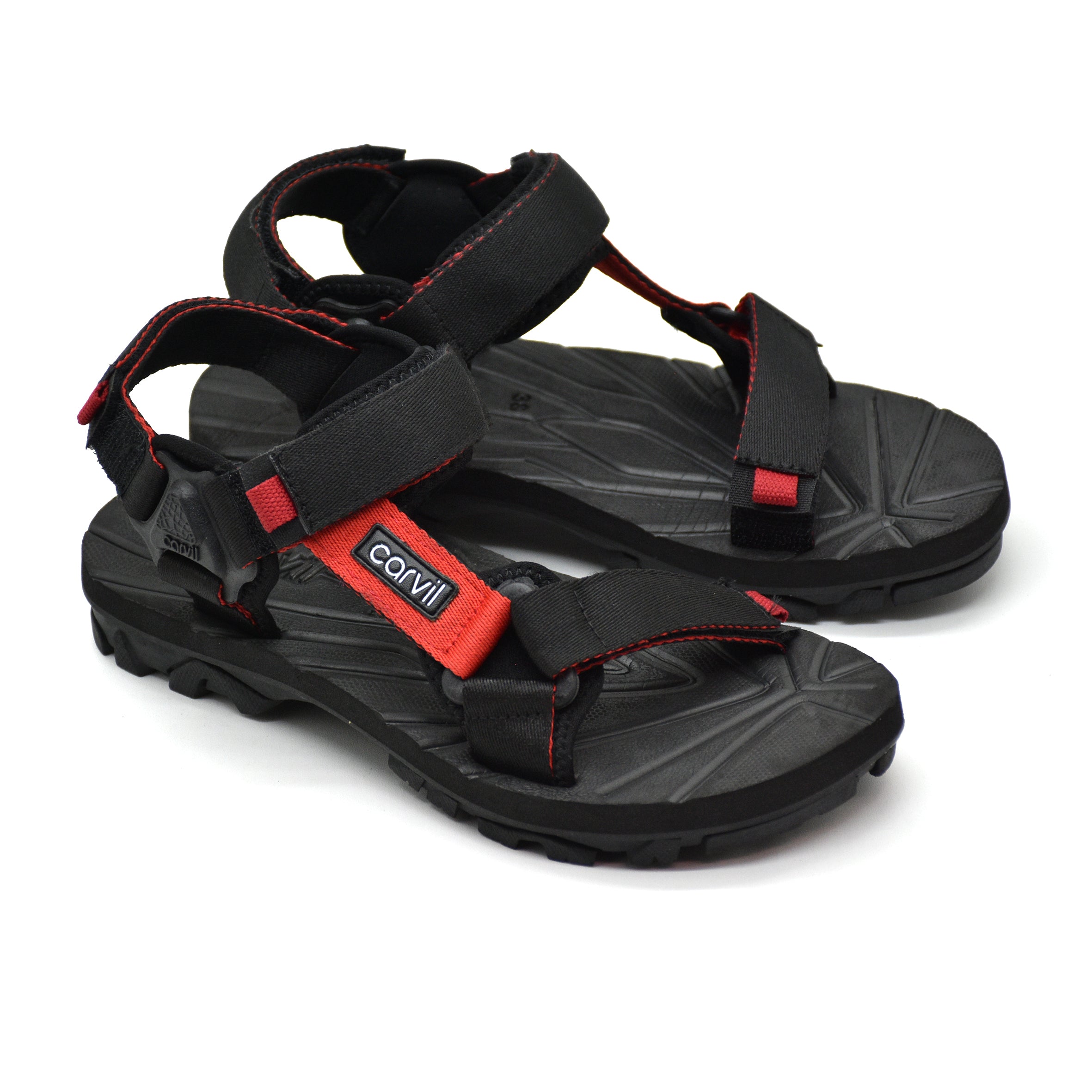 Carvil Sandal Gunung Pria VOLKER-GM BLACK/RED