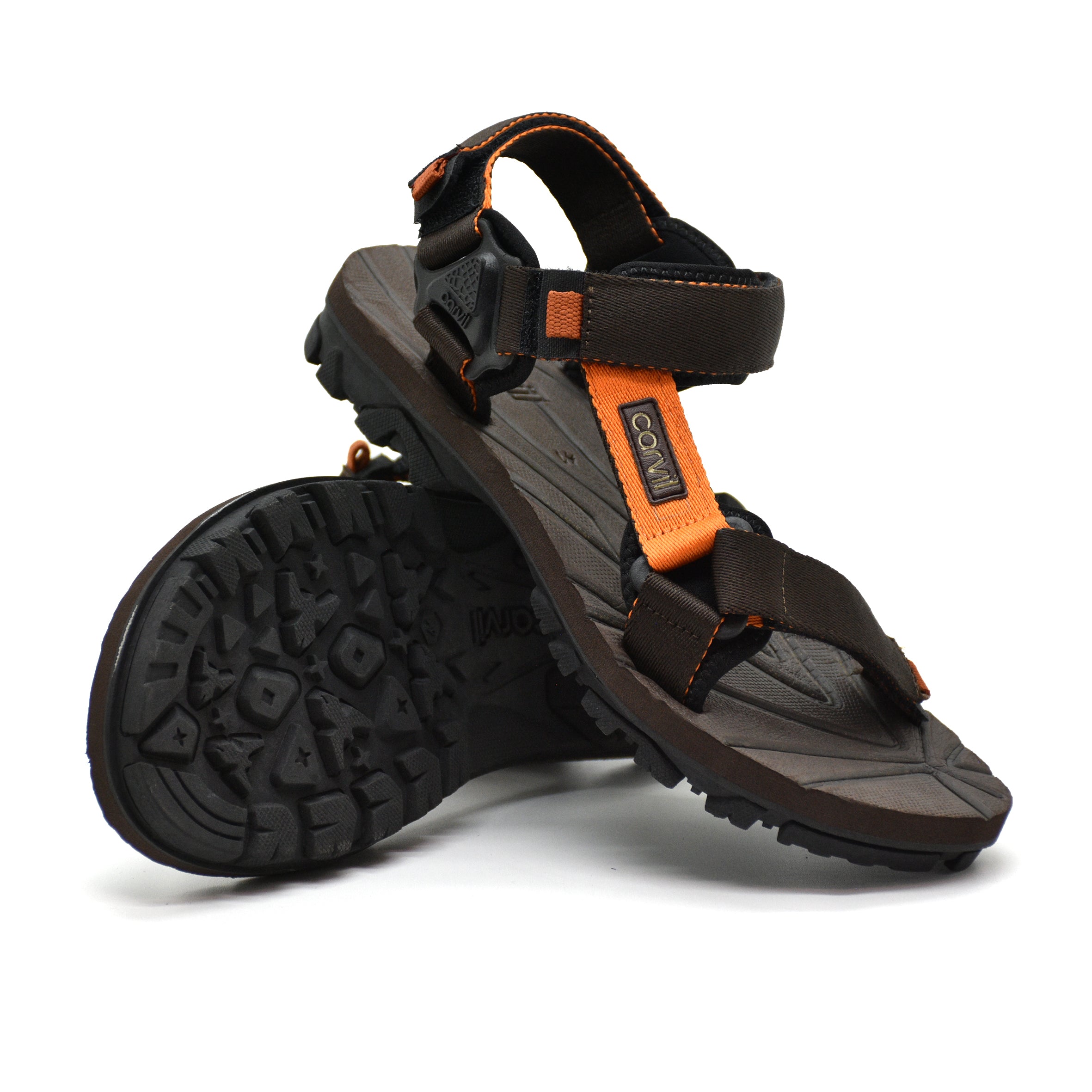 Carvil Sandal Gunung Pria VOLKER-GM BROWN/ORANGE