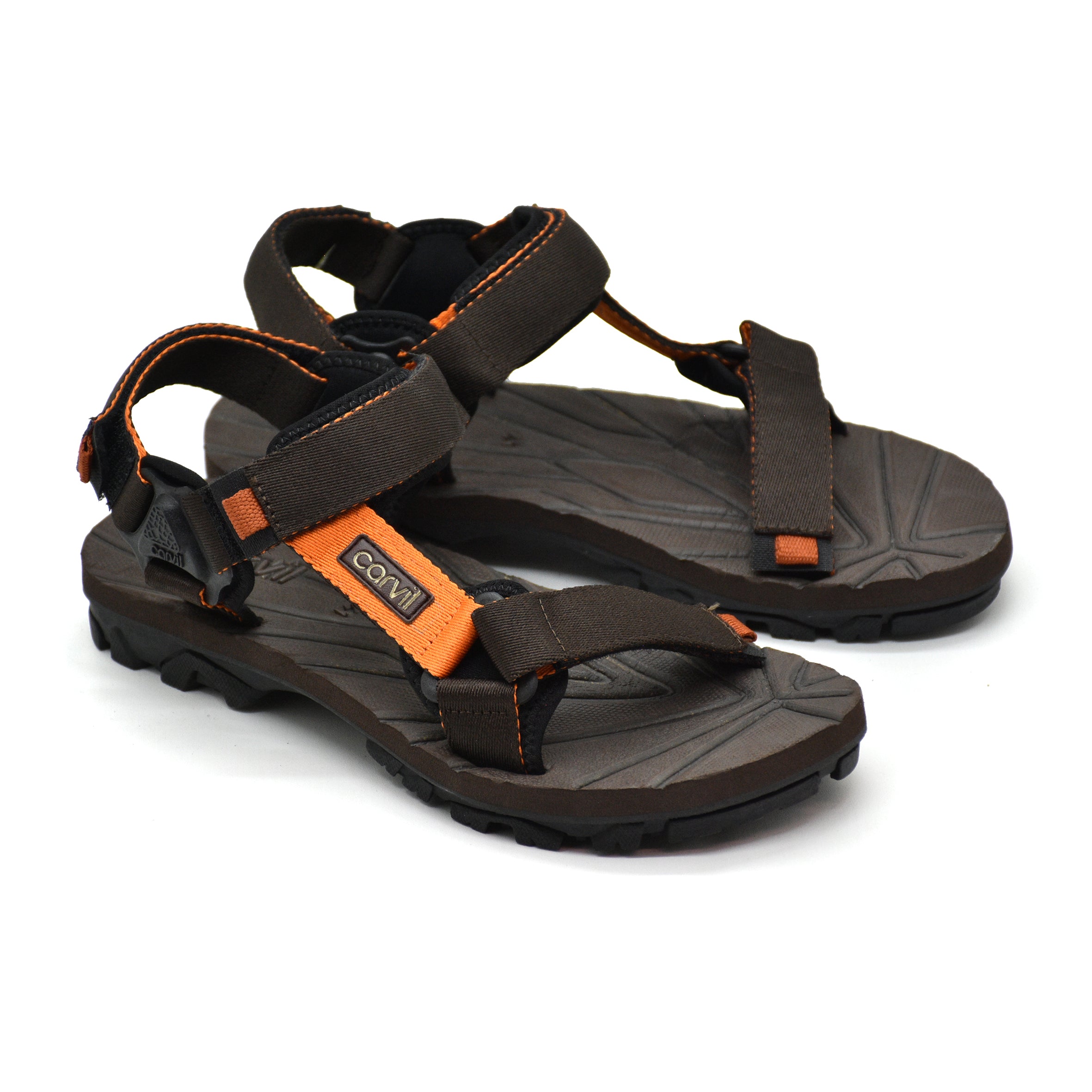 Carvil Sandal Gunung Pria VOLKER-GM BROWN/ORANGE