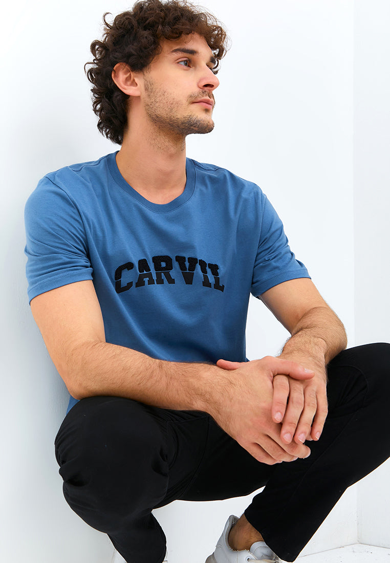 Carvil Tshirt Man WELLY - BLUE