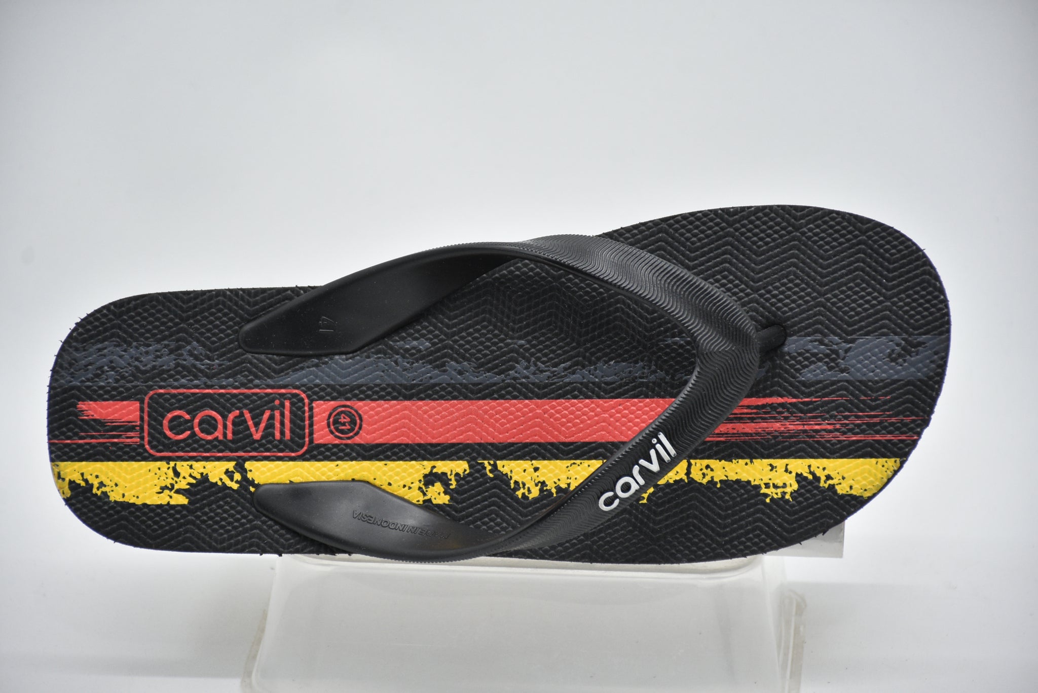 Carvil Sandal Jepit FlipFlop Pria Edisi Bola/WERNER-M - GREY/YELLOW/RED