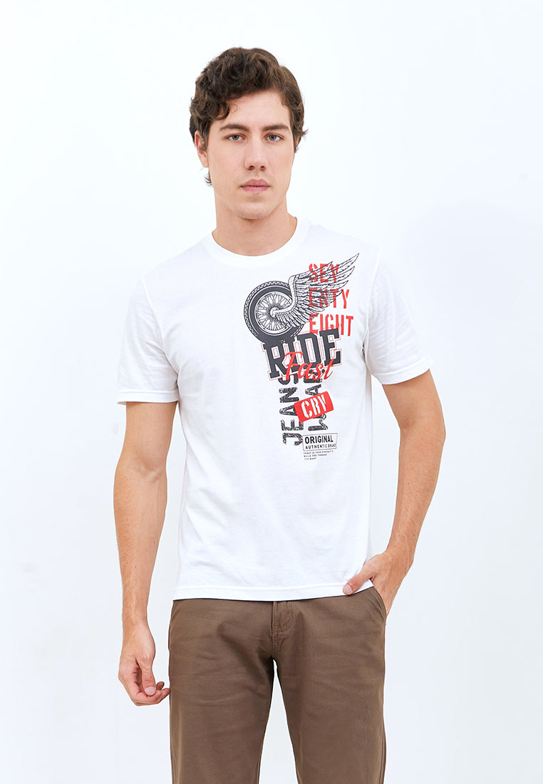 Carvil Tshirt Man Wing - White - Fashion Man