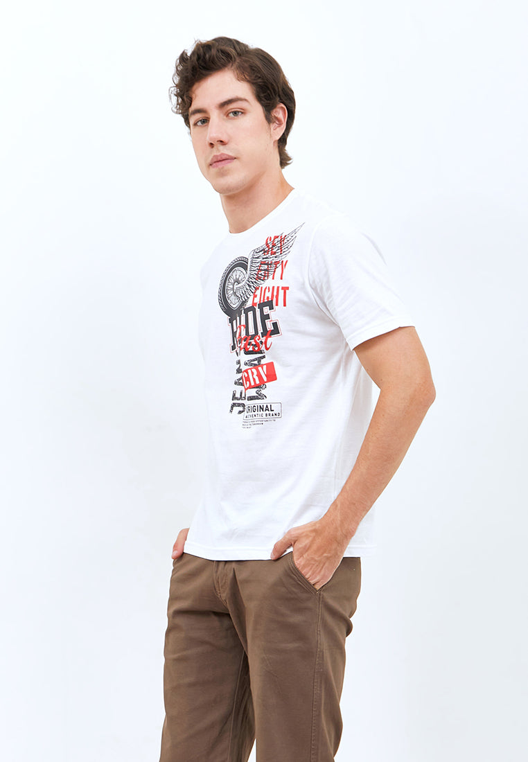 Carvil Tshirt Man Wing - White - Fashion Man