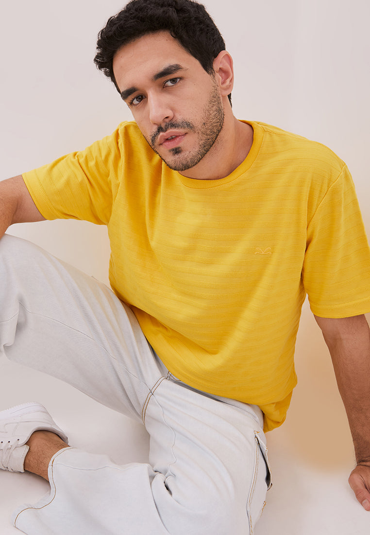 Carvil Tshirt Man Wolley - Yellow - Fashion Man