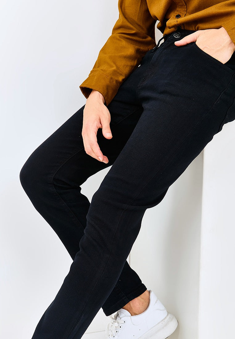 Carvil Jeans Pria MOIZ-BLK BLACK