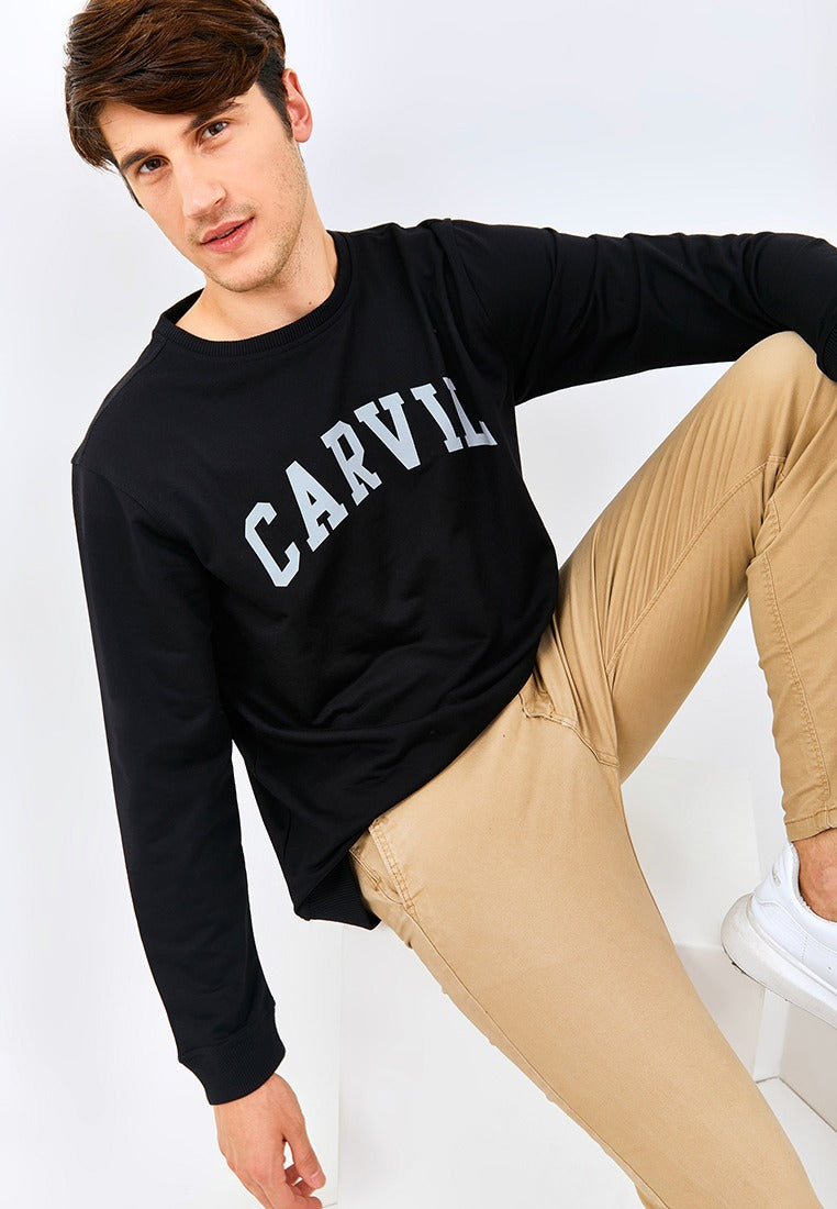 Carvil Sweater Man TREZ-BLK BLACK