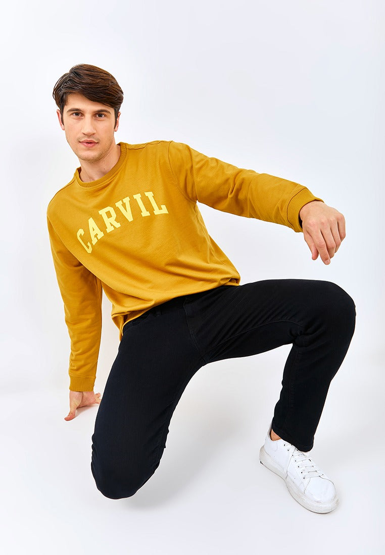 Carvil Sweater Man TREZ-MUS MUSTARD