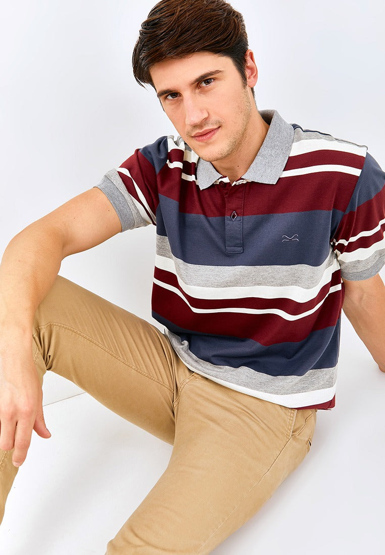 Carvil Polo Salur FAZIO-02-NAVY/MAROON