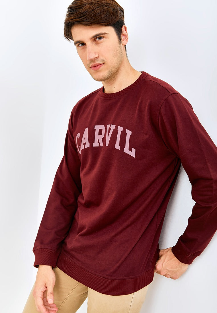 Carvil Sweater Man TREZ-MRN MAROON