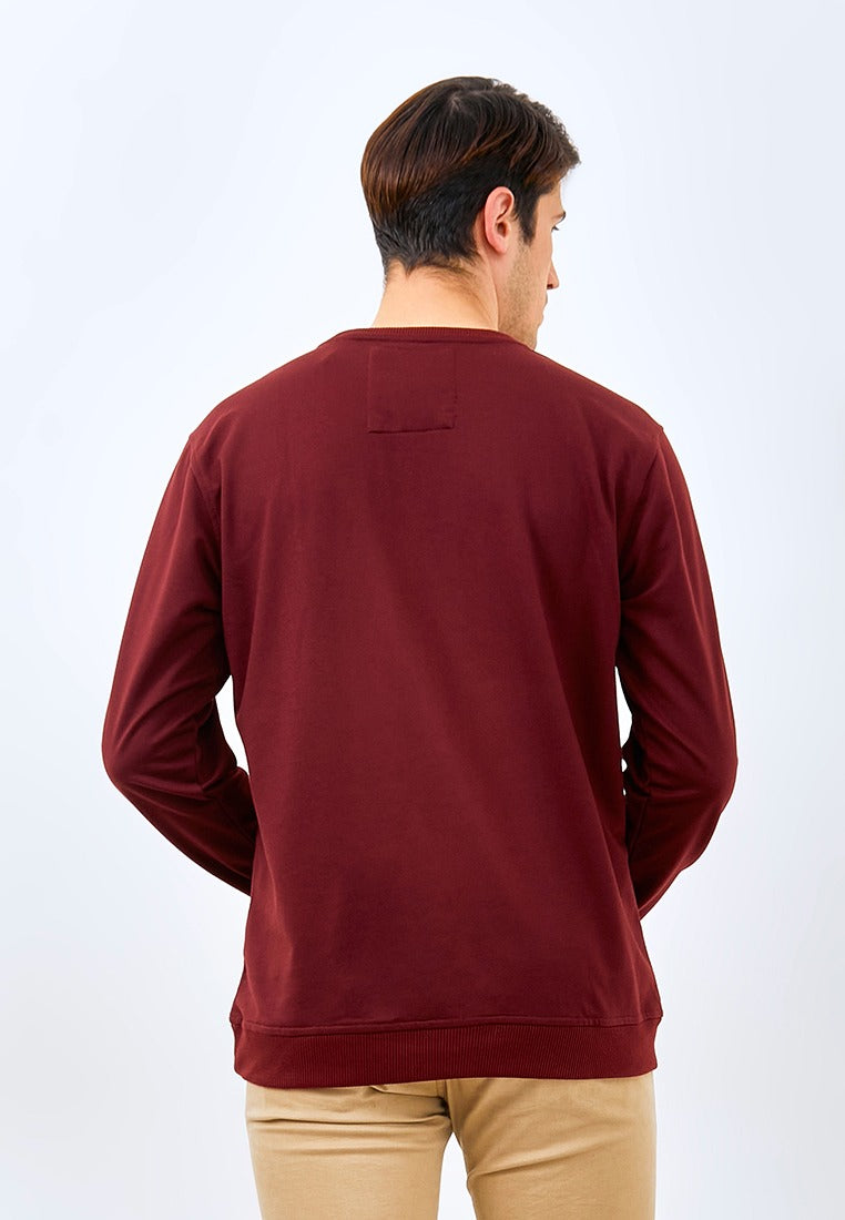 Carvil Sweater Man TREZ-MRN MAROON
