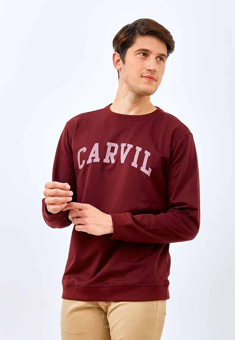 Carvil Sweater Man TREZ-MRN MAROON