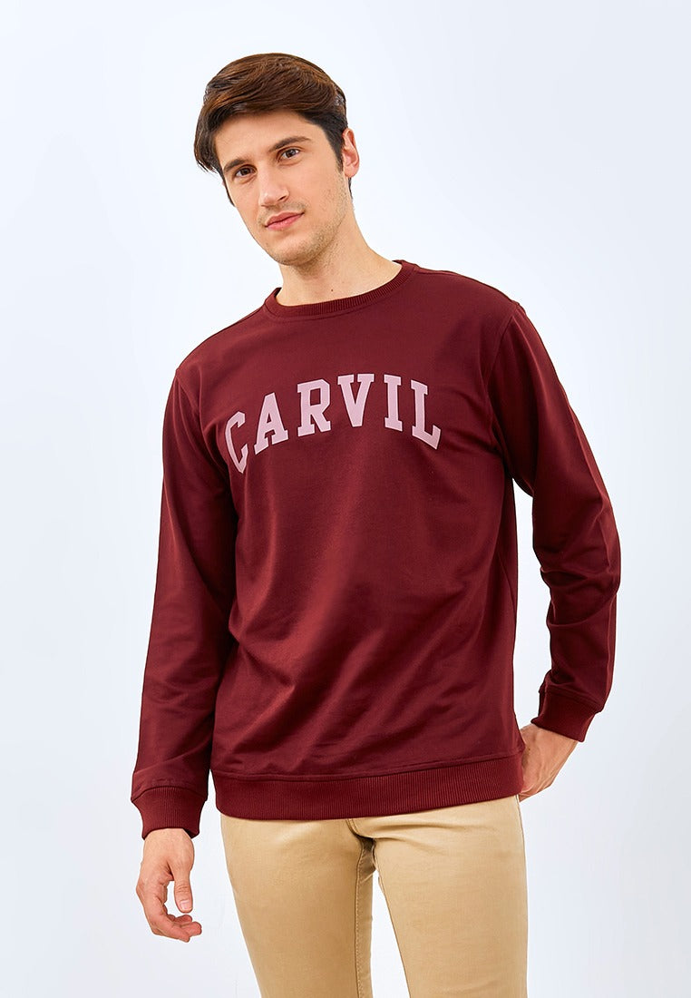 Carvil Sweater Man TREZ-MRN MAROON