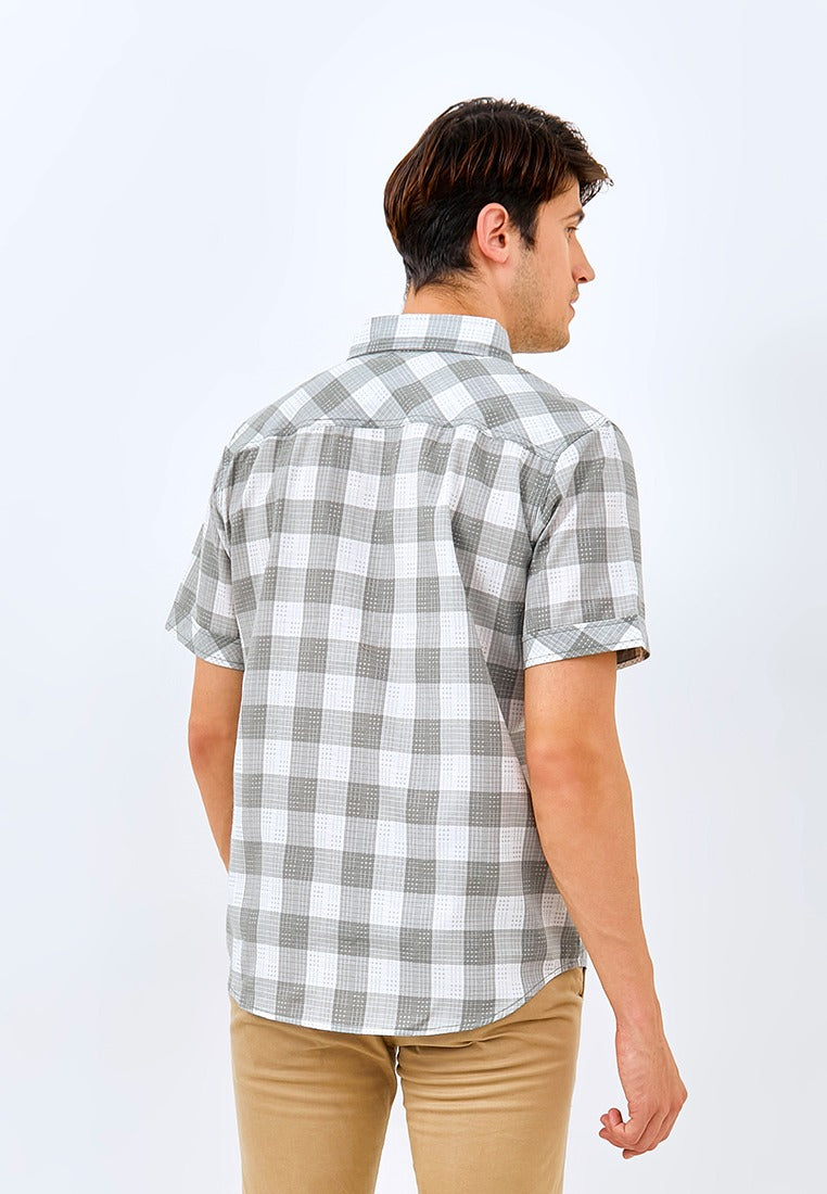 Carvil Kemeja Man SS BECK-GRY GREY