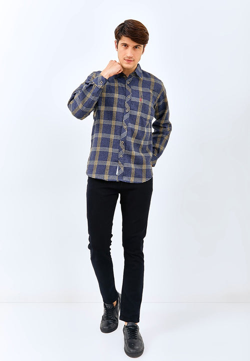 Carvil Kemeja Man LS GIBS-BLU BLUE
