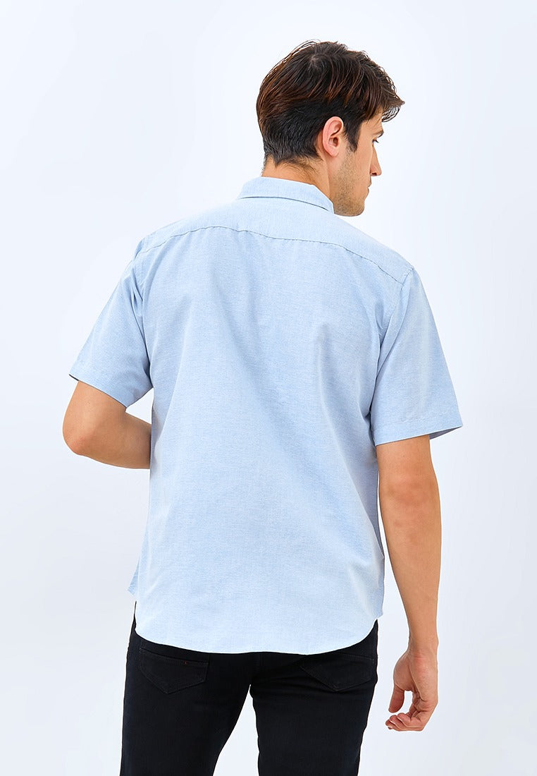 Carvil Kemeja Man SS LUCIUS-BLU BLUE