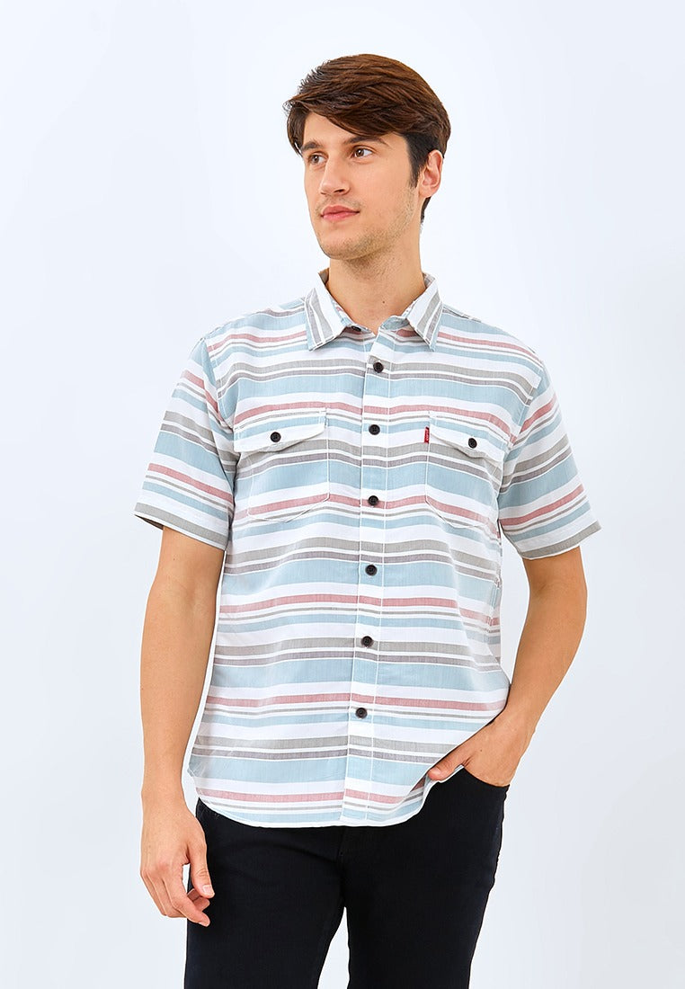 Carvil Kemeja Man SS WILEY-BLUE