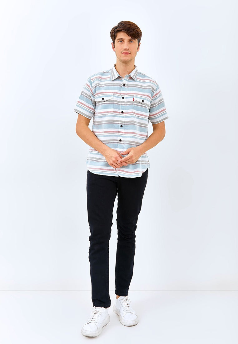 Carvil Kemeja Man SS WILEY-BLUE