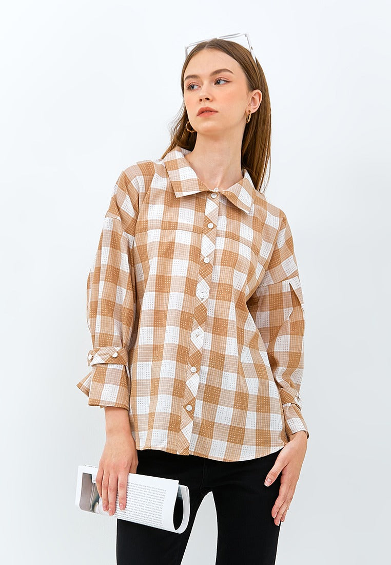 Carvil Kemeja Ladies BRYLEE-BRO BROWN