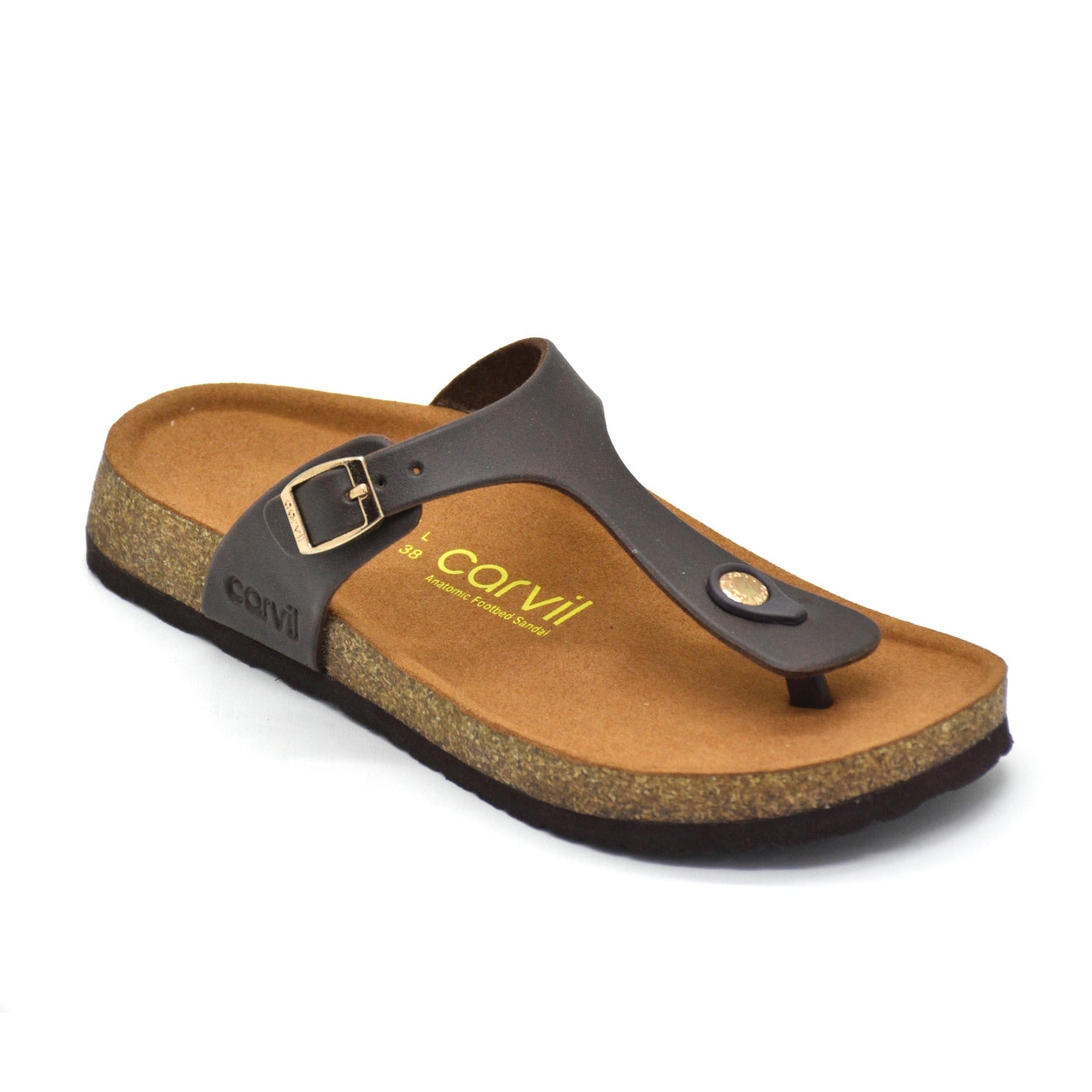 Carvil Sandal Wanita KELLY-01 L DARK BROWN