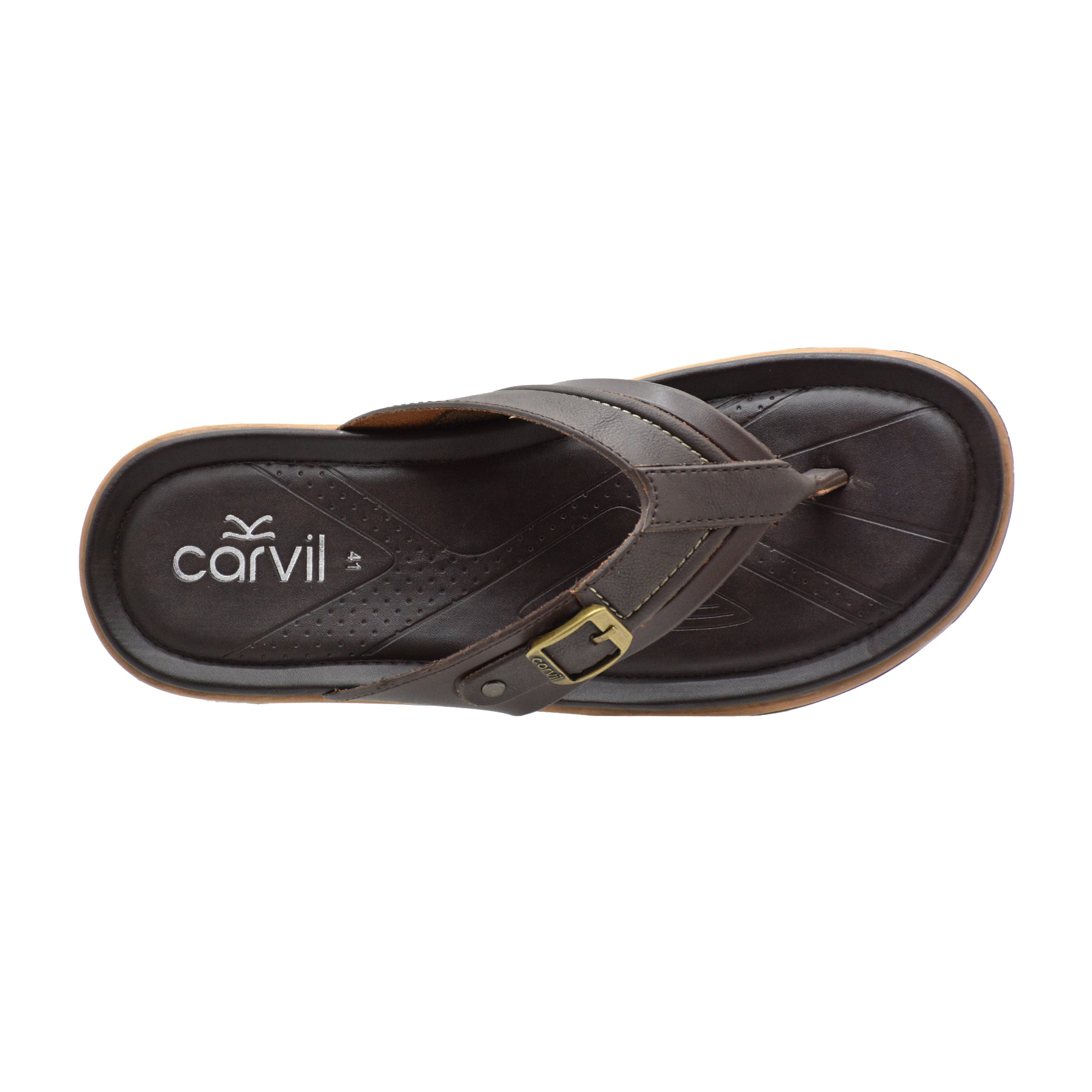Carvil Sandal Pria ZIFCO-01 M DARK BROWN